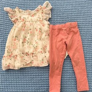 Cupcakes & Cashmere Floral Dress with Pink Accents